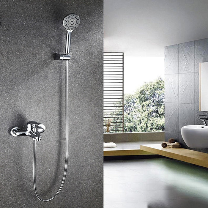 Copper Simple Two-speed Shower Set