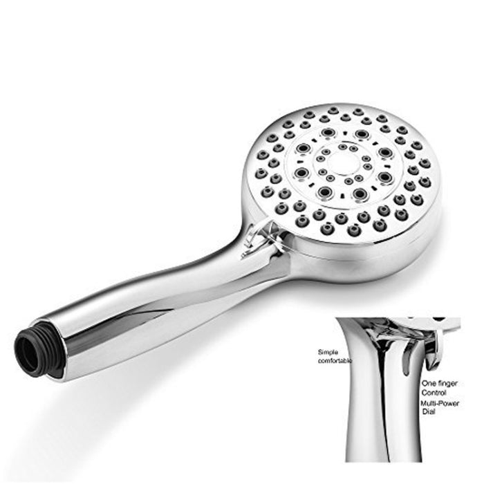 4 Inches Shower Head ABS Bathroom Bath Shower Water Saving High Pressure Round Shape Hand Shower