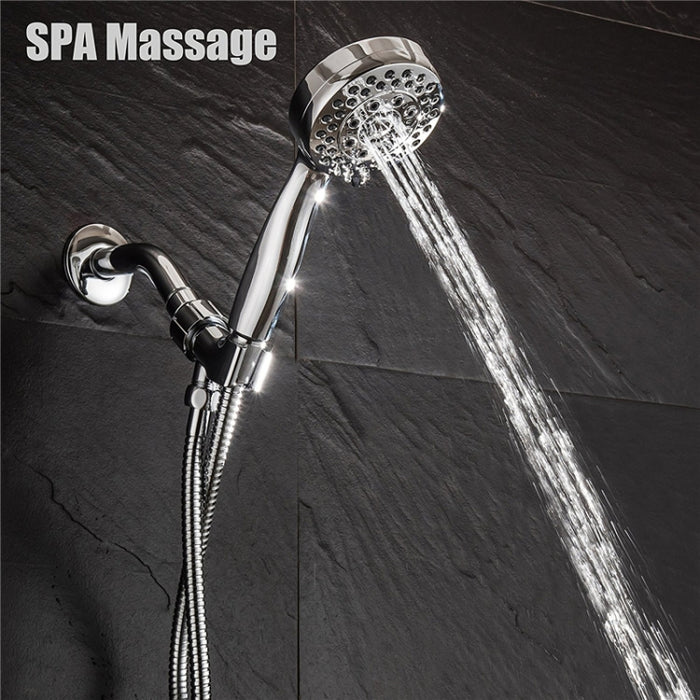 4 Inches Shower Head ABS Bathroom Bath Shower Water Saving High Pressure Round Shape Hand Shower