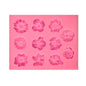 Fondant Cake Silicone Mold Chocolate Mold DIY Trumpet Flower Sun Flower Baking Decoration, Sun Flower Shape(Pink), Sun Flower Shape(Gray)
