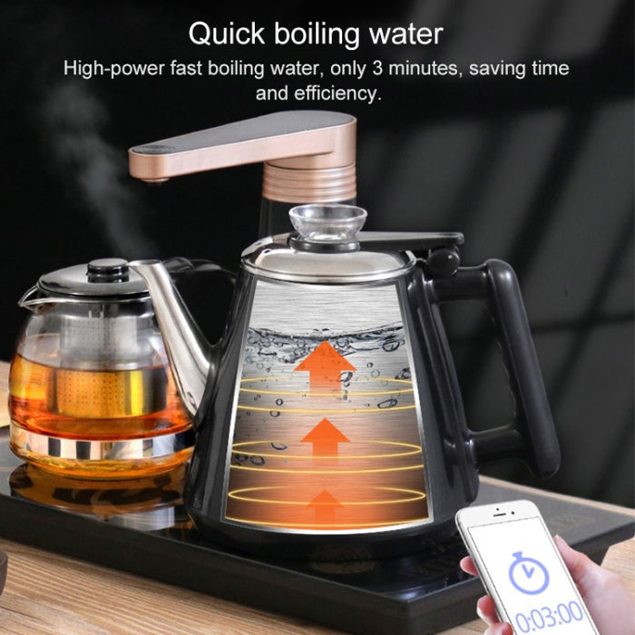 Automatic Stainless Steel Household Pumping Electric Kettle Tea Set (Gold Warm)