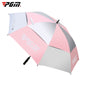 PGM Golf Fiberglass Straight Anti-typhoon Umbrella(Color:Pink Size:Manual), Auto, Manual