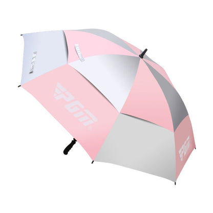PGM Golf Fiberglass Straight Anti-typhoon Umbrella(Color:Pink Size:Manual), Auto, Manual